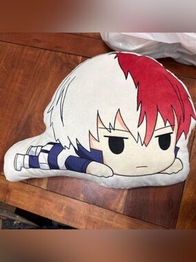 My Hero Academia Shoto Todoroki Plush Pillow Red White Blue Anime Collectible